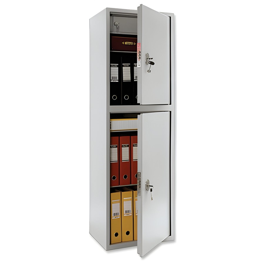 Шкаф металлический для документов AIKO "SL-150/2Т" светло-серый, 1490х460х340 мм, 36 кг