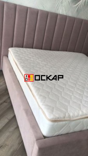 Кровать с мягким изголовьем  по индивидуальным размерам "МУН"