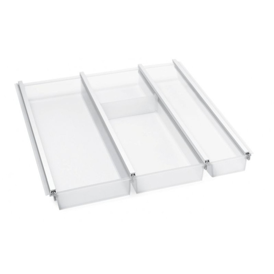 Лоток для столовых приборов Cuisio Pro, белый, ширина фасада 500 мм для ящика Blum Tandembox 500