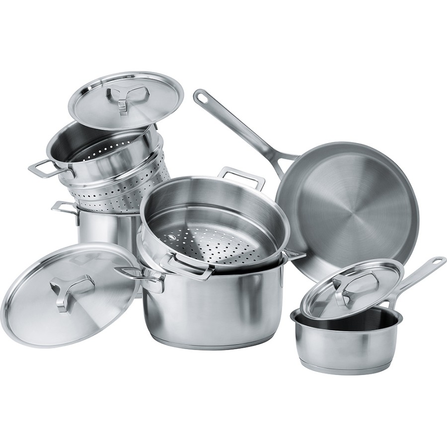 FRANKE набор посуды Alessi (9 предметов, нержавеющая сталь)