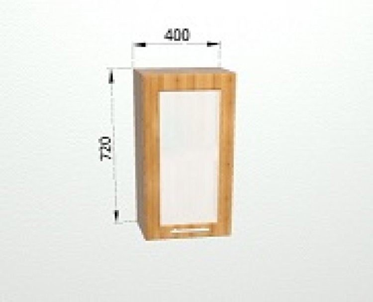 Шкаф 400 со стеклом