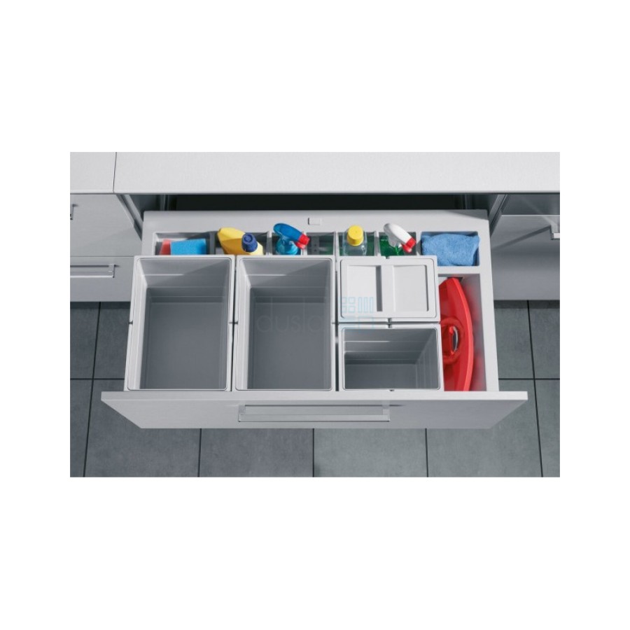 Система сортировки Separato для выдвижного ящика, ширина фасада 900 мм, цвет – серый
