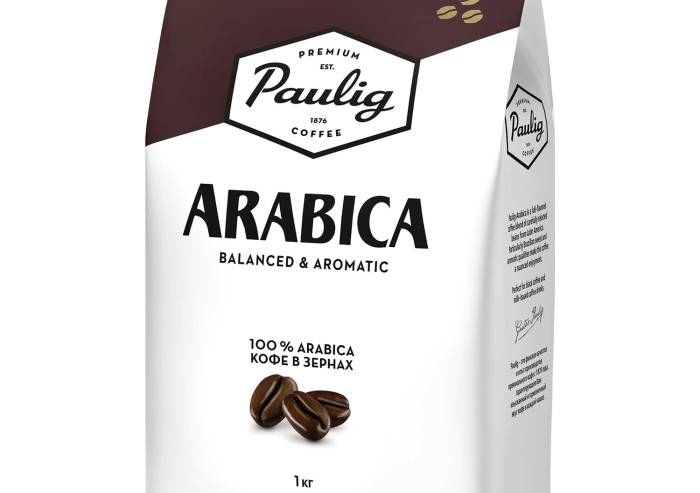 Кофе в зернах PAULIG (Паулиг) "Arabica", натуральный, 1000 г, вакуумная упаковка, 16282/16316
