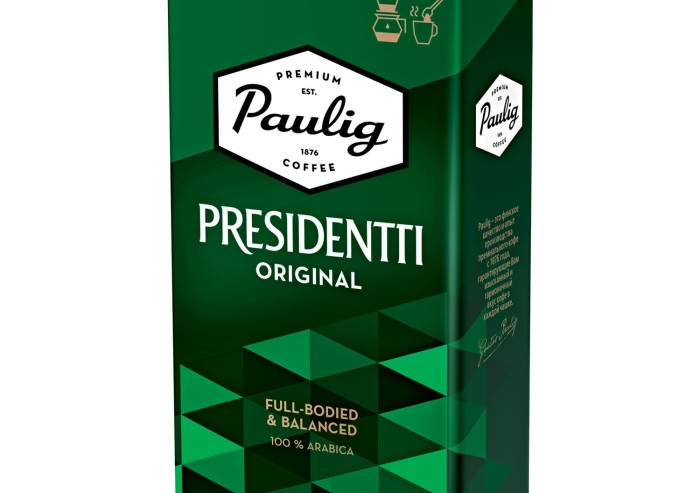 Кофе молотый PAULIG (Паулиг) "President", натуральный, 250 г, вакуумная упаковка, 16567