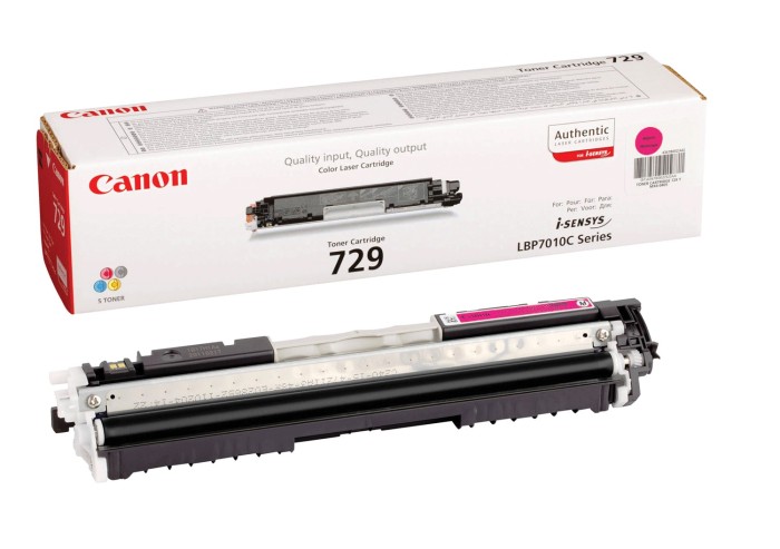 Картридж лазерный CANON (729M) LBP7010C/7018C, пурпурный, оригинальный, ресурс 1000 страниц, 4368b002