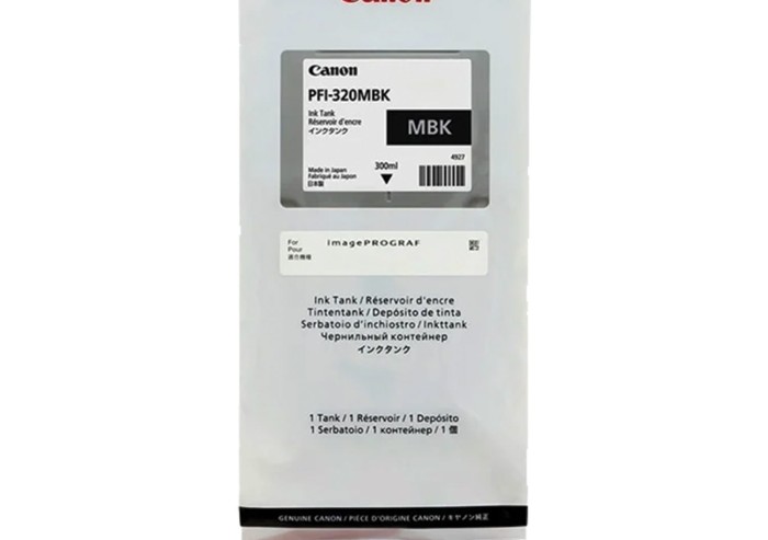 Картридж струйный CANON (PFI-320MBk) для imagePROGRAF TM-200/205/300/305, матовый черный, 300 мл, оригинальный, 2889C001