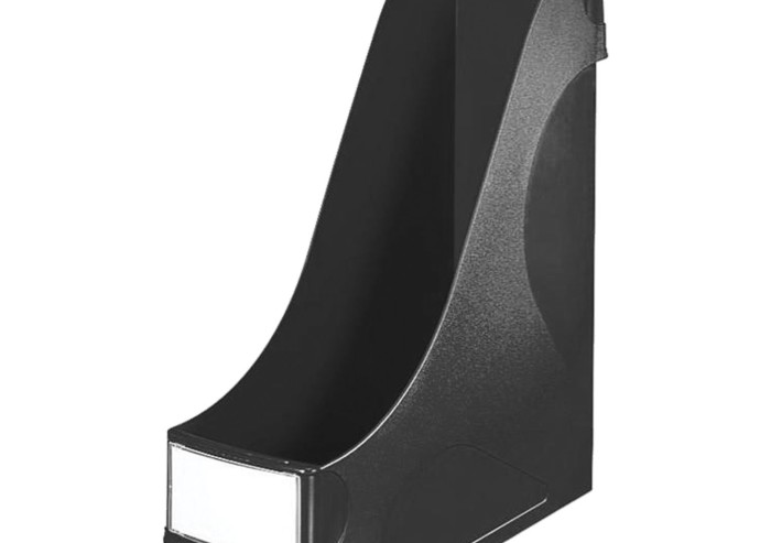 Лоток вертикальный для бумаг LEITZ, ширина 95 мм, черный, 24250095