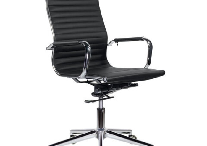 Кресло офисное BRABIX PREMIUM "Intense EX-531", экокожа, хром, черное, 532540