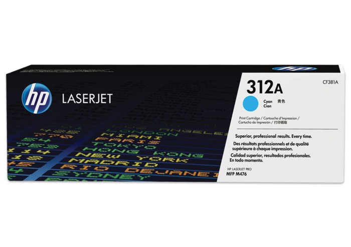 Картридж лазерный HP (CF381A) LaserJet Pro M476dn/476dw/476nw, голубой, оригинальный, ресурс 2700 страниц