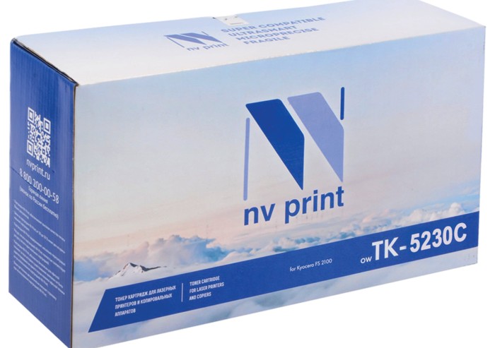 Тонер-картридж NV PRINT (NV-TK-5230C) для KYOCERA ECOSYS P5021cdn/M5521cdn, голубой, ресурс 2200 стр.