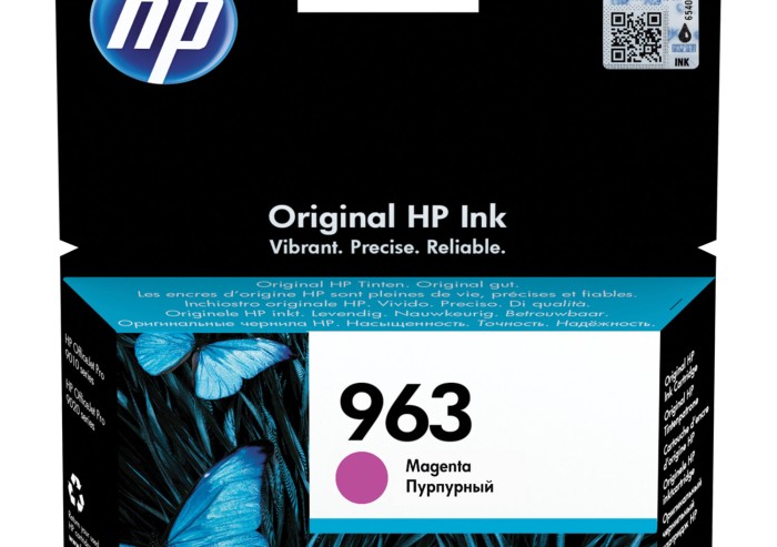 Картридж струйный HP (3JA24AE) для HP OfficeJet Pro 9010/9013/9020/9023, №963 пурпурный, ресурс 700 страниц