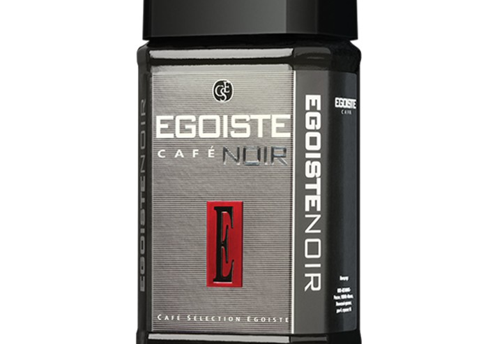 Кофе растворимый EGOISTE "Noir", сублимированный, 100 г, 100% арабика, стеклянная банка, 4492