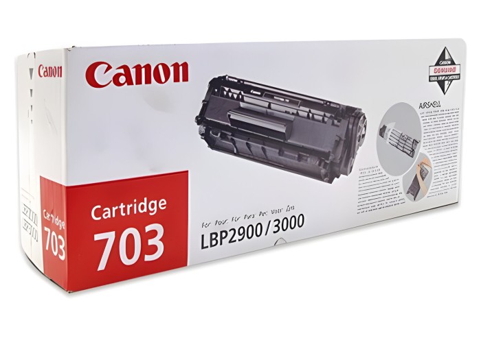 Картридж лазерный CANON (703) LBP-2900/3000, оригинальный, ресурс 2000 стр., 7616A005
