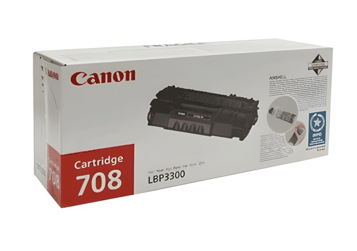 Картридж лазерный CANON (708) LBP-3300, ресурс 2500 страниц, оригинальный, 0266B002