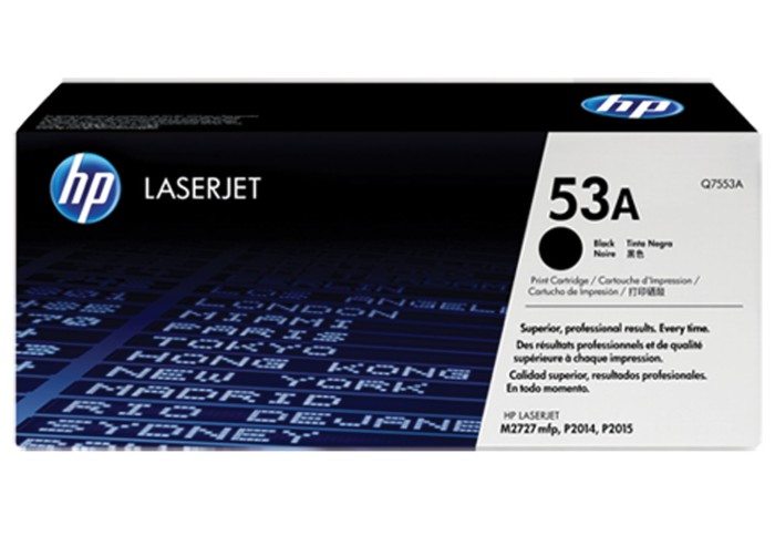 Картридж лазерный HP (Q7553A) LaserJet 2015/2015n/2014, №53А, оригинальный, ресурс 3000 страниц