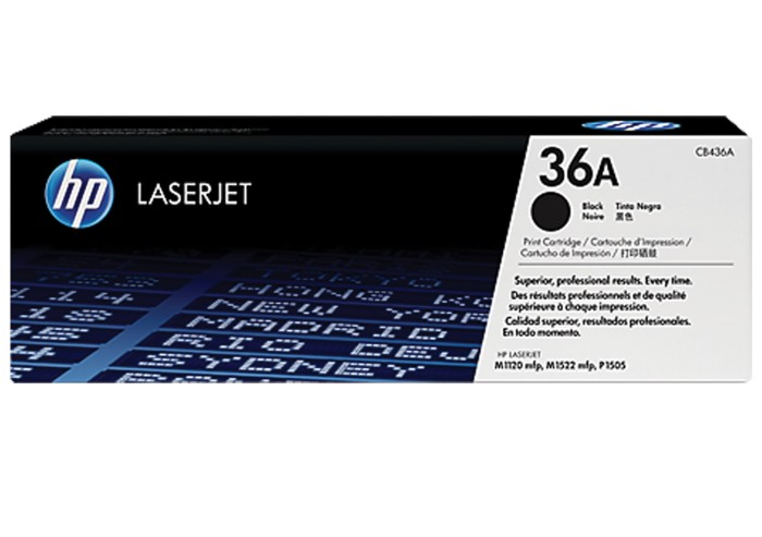 Картридж лазерный HP (CB436A) LaserJet P1505/M1120/M1522, №36А, оригинальный, ресурс 2000 стр.