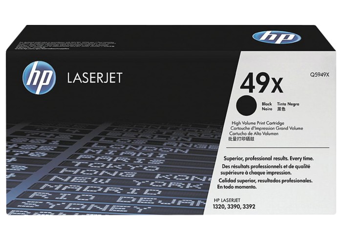 Картридж лазерный HP (Q5949X) LaserJet 1320/3390/3392 и другие, №49X, оригинальный, ресурс 6000 стр.