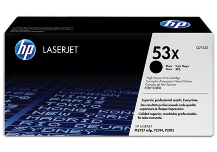 Картридж лазерный HP (Q7553X) LaserJet 2015/2015n/2014, №53X, оригинальный, ресурс 7000 страниц