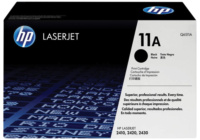Картридж лазерный HP (Q6511A) LaserJet 2410/2120/2430 и другие, оригинальный, ресурс 6000 стр.