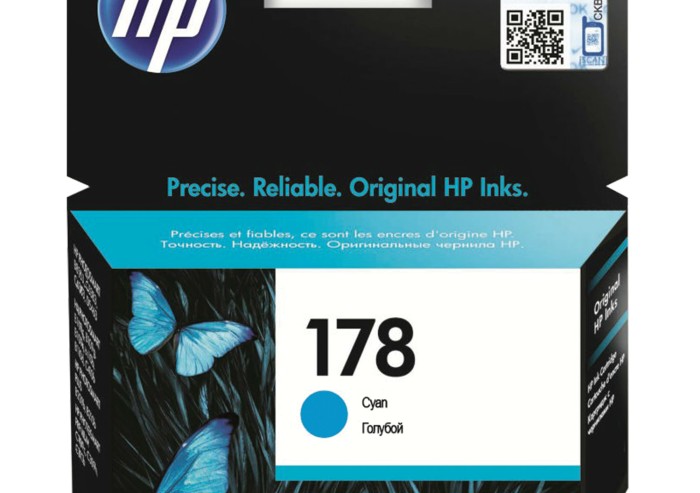 Картридж струйный HP (CB318HE) Photosmart C6383/D5463 №178, голубой, оригинальный, ресурс 300 стр.