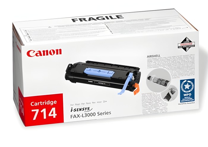 Картридж лазерный CANON (714) L3000 / 3000IP, ресурс 4500 страниц, оригинальный, 1153B002