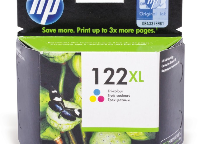 Картридж струйный HP (CH564HE) Deskjet 1050/2050/2050S, №122XL, цветной, оригинальный, 330 стр.