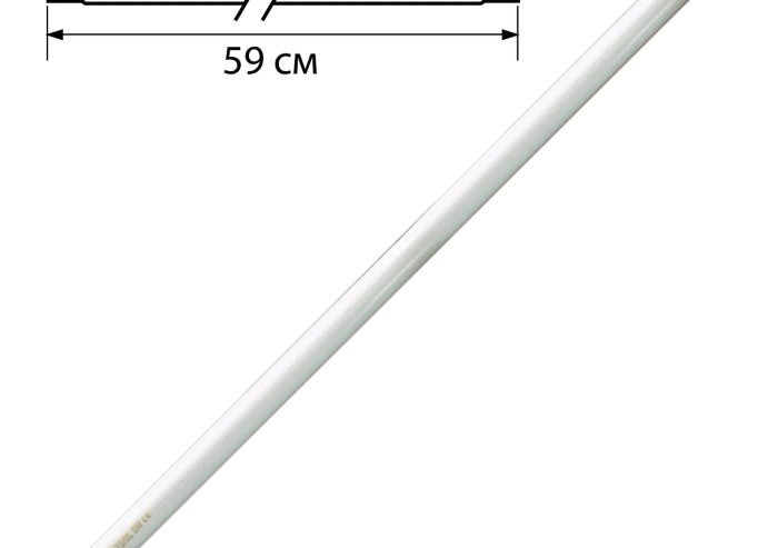 Лампа люминесцентная OSRAM L18/765, 18 Вт, цоколь G13, в виде трубки, длина 59 см, днев. белый свет