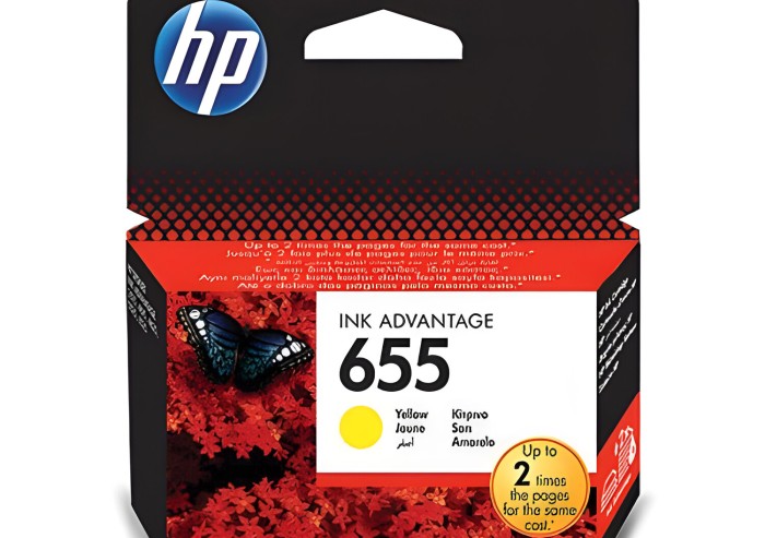Картридж струйный HP (CZ112AE) Deskjet Ink Advantage 3525/5525/4515/4525 №655, желтый, оригинальный