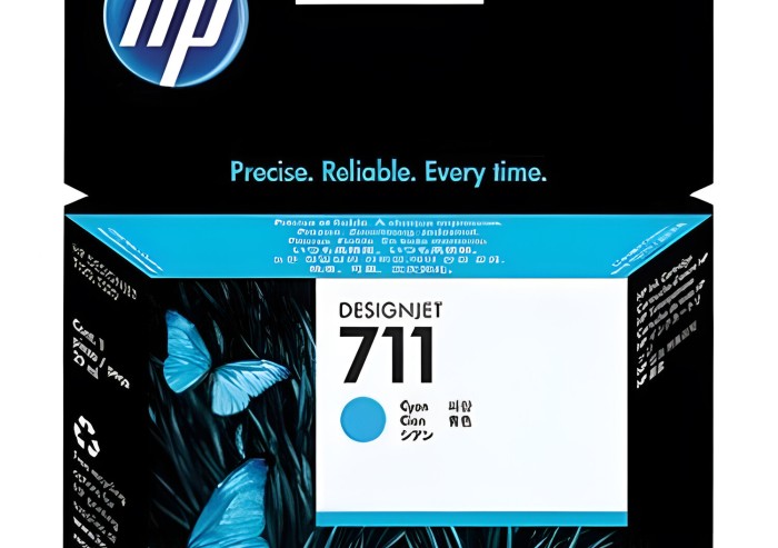 Картридж струйный для плоттера HP (CZ130A) DesignJet T120/T520, №711, голубой, оригинальный