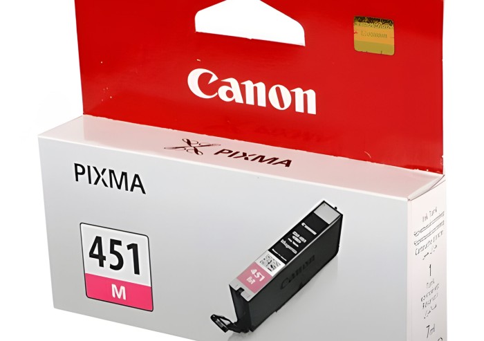Картридж струйный CANON (CLI-451M) Pixma iP7240 и другие, пурпурный, оригинальный, 6525B001