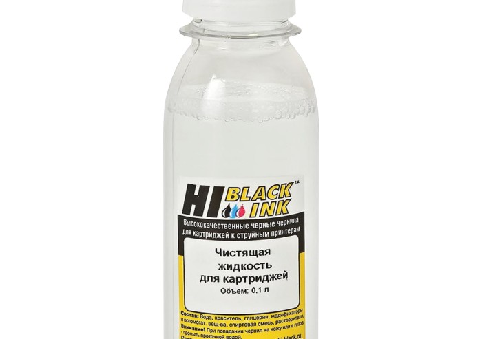 Чистящая жидкость HI-BLACK для струйных картриджей, универсальная, 0,1 л, 150706002U