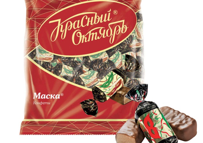Конфеты шоколадные КРАСНЫЙ ОКТЯБРЬ "Маска", 250 г, пакет, РФ04867