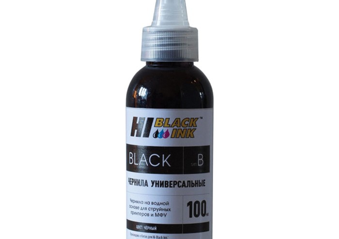 Чернила HI-BLACK для BROTHER (Тип B) универсальные, черные, 0,1 л, водные, 1507010392U