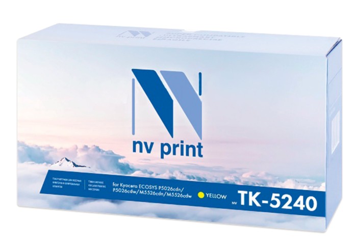 Тонер-картридж NV PRINT (NV-TK-5240Y) для KYOCERA ECOSYS P5026cdn/w/M5526cdn, желтый, ресурс 3000 стр.