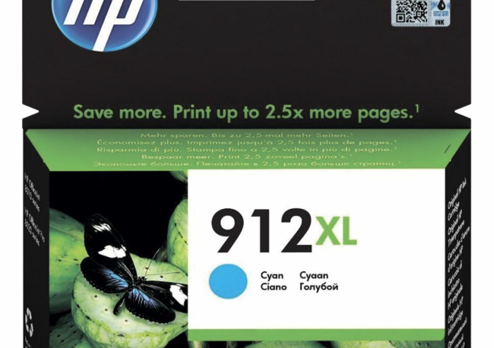 Картридж струйный HP (3YL81A) для HP OfficeJet Pro 8023, №912XL голубой, ресурс 825 страниц, оригинальный