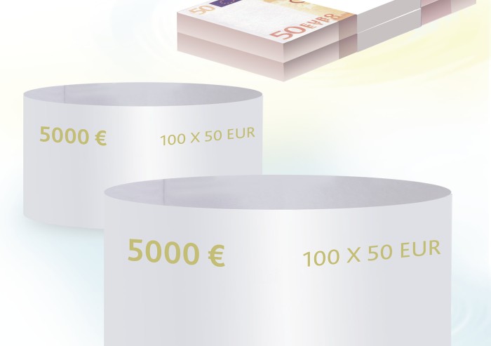 Бандероли кольцевые, комплект 500 шт., номинал 50 евро