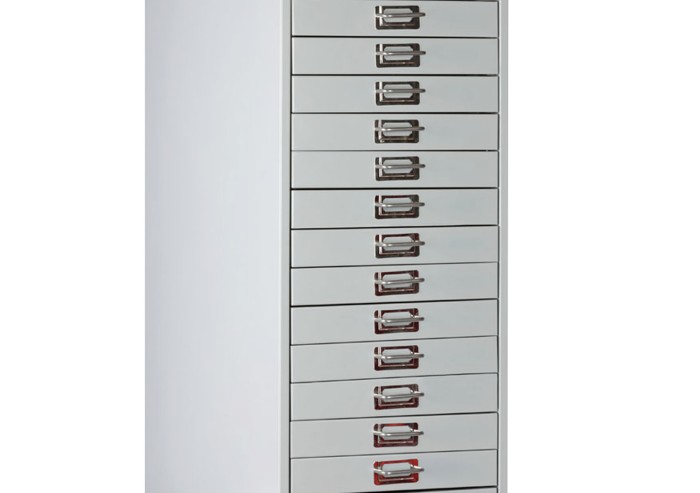 Шкаф металлический для документов ПРАКТИК "MDC-A3/910/15", 15 ящиков, 910х347х546 мм, собранный