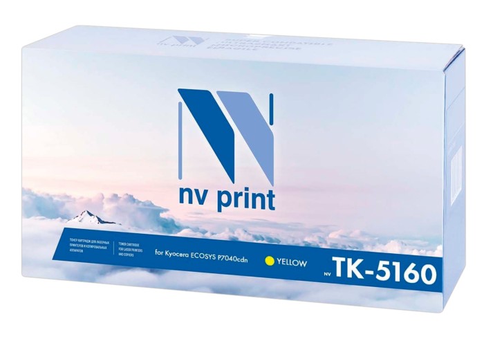 Тонер-картридж NV PRINT (NV-TK-5160Y) для KYOCERA ECOSYS P7040cdn, желтый, ресурс 12000 стр.