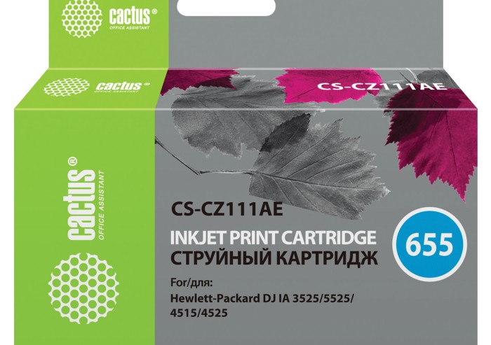 Картридж струйный CACTUS (CS-CZ111AE) для HP Deskjet I3525/5525/4515/4525, пурпурный