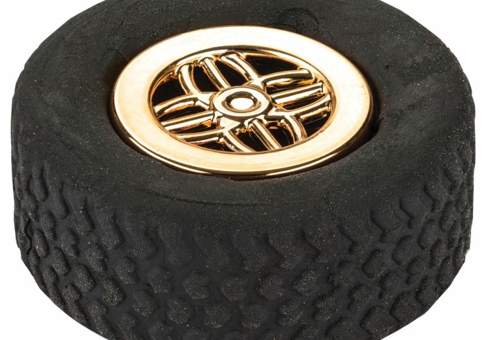 Ластик CENTRUM "Колесо", 36х14,8 мм, черный, пластиковая туба, 80559