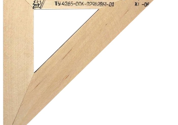 Треугольник деревянный, угол 45, 11 см, УЧД, С138