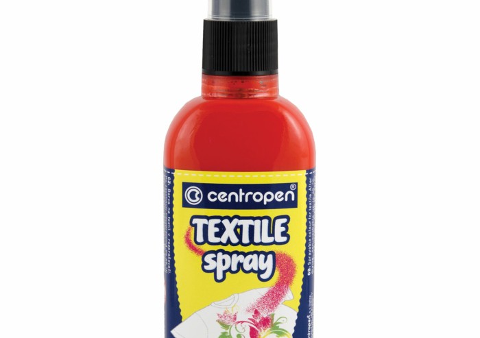 Краска-спрей для ткани и одежды КРАСНАЯ CENTROPEN "Textile Spray", 110 мл, 1139, 9 1139 0004