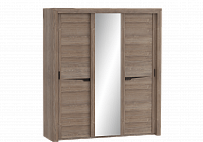 Шкаф 3 дв. с раздвижными дверями "Соренто" спальня Дуб стирлинг