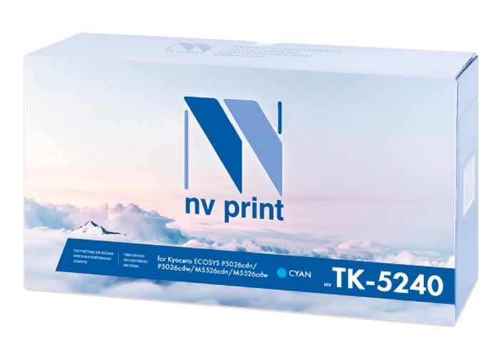 Тонер-картридж NV PRINT (NV-TK-5240C) для KYOCERA ECOSYS P5026cdn/w/M5526cdn, голубой, ресурс 3000 стр.