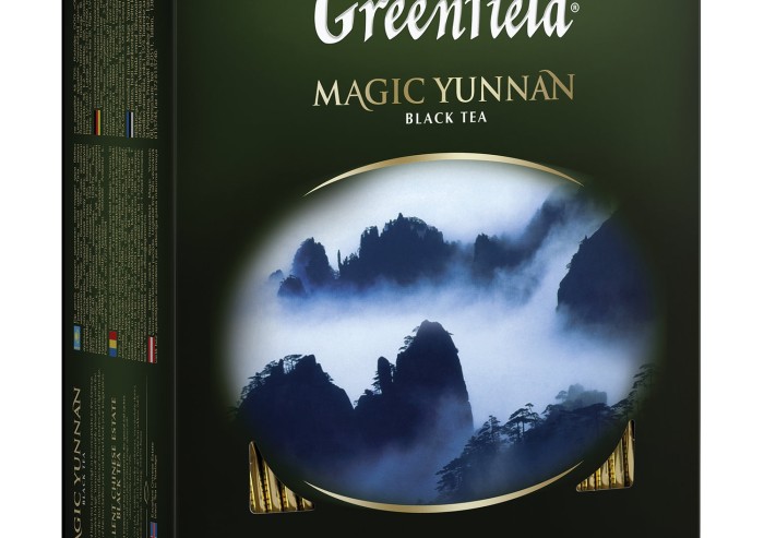 Чай GREENFIELD (Гринфилд) "Magic Yunnan" ("Волшебный Юньнань"), черный, 100 пакетиков в конвертах по 2 г, 0583-09