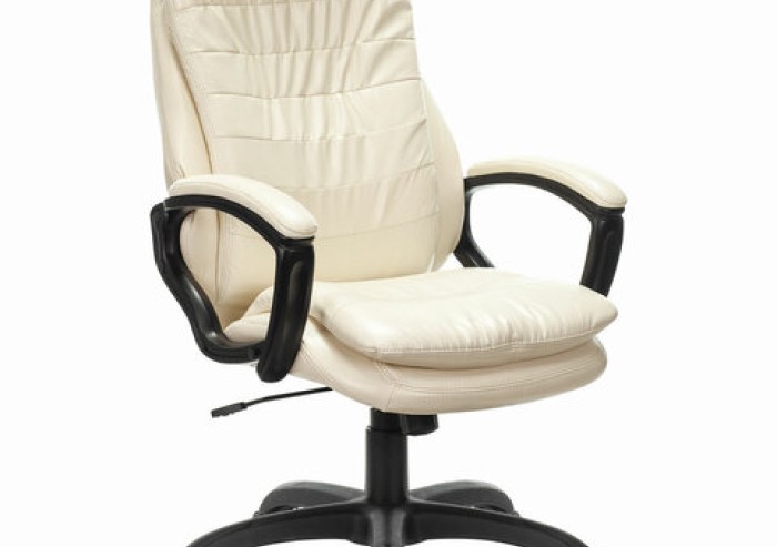 Кресло офисное BRABIX PREMIUM "Omega EX-589", экокожа, бежевое, 532095