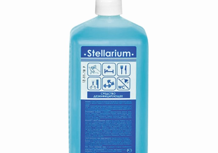Антисептик для рук и поверхностей спиртосодержащий (75%) с дозатором 1л STELLARIUM (Стеллариум), дезинфицирующий, жидкость, 1000-СТ