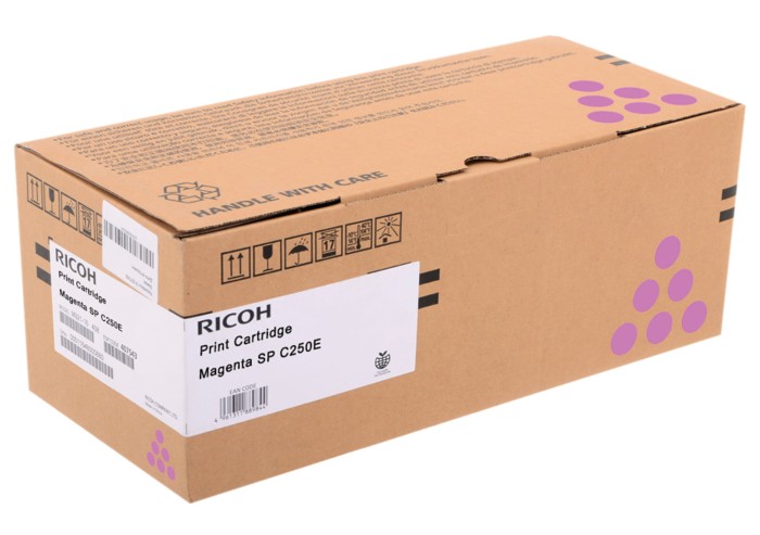 Тонер-картридж лазерный RICOH (SP C250E) SPC250/C260/C261, пурпурный, оригинальный, ресурс 1600 страниц, 407545