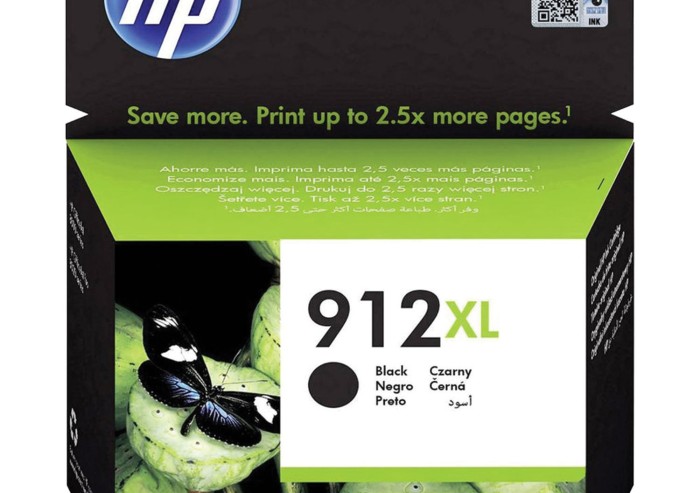 Картридж струйный HP (3YL84AE) для HP OfficeJet Pro 8023, №912XL черный, ресурс 825 страниц, оригинальный