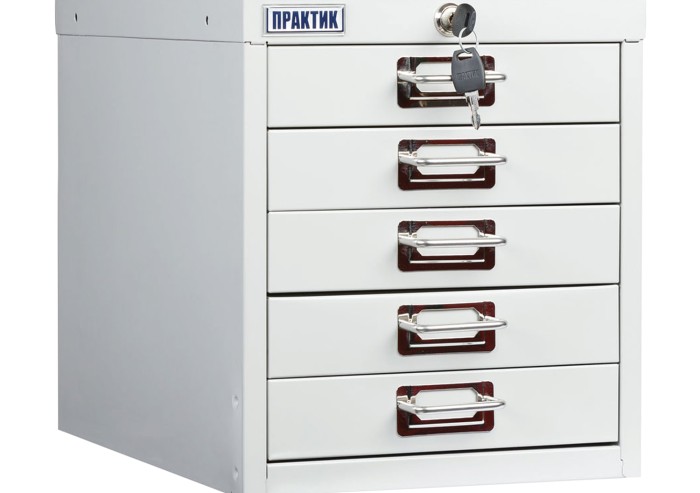 Шкаф металлический для документов ПРАКТИК "MDC-A4/315/5", 5 ящиков, 314х277х405 мм, собранный